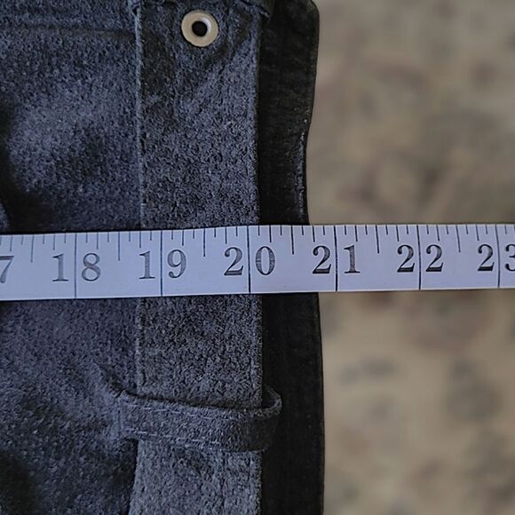 Vtg 90s Cosa Nova black nubuck leather belted moto jacket - Picture 12 of 15